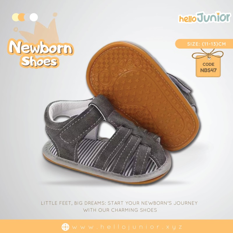 Hello Junior baby shoes for newborn to 18 month, made with cotton and rubber sole