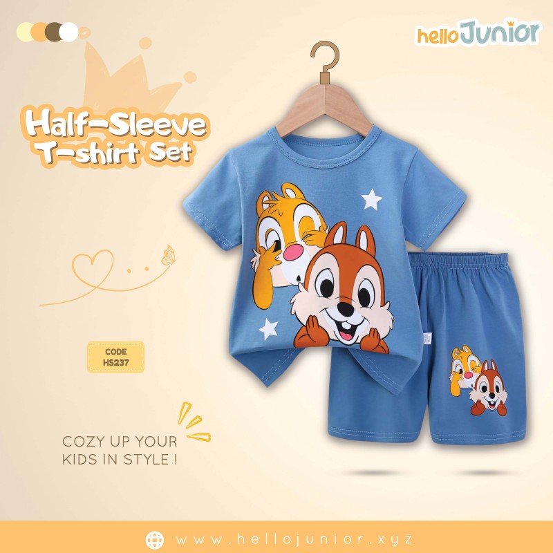 Hello Junior Half Sleeve T-Shirt for Kids (6 Months to 11 Years)