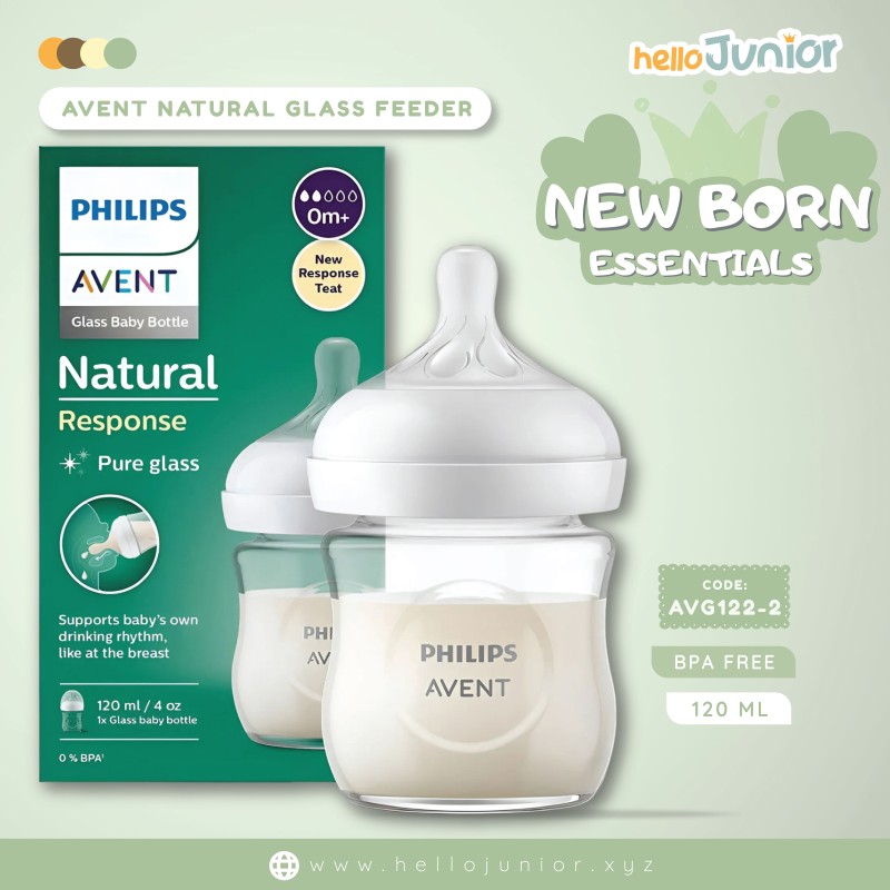 Philips Avent Natural Response Pure Glass Bottle/Single Bottle