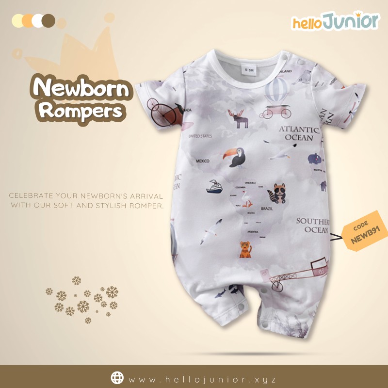 Hello Junior Kids Summer Romper, Newborn baby dress 0 month to 09 month