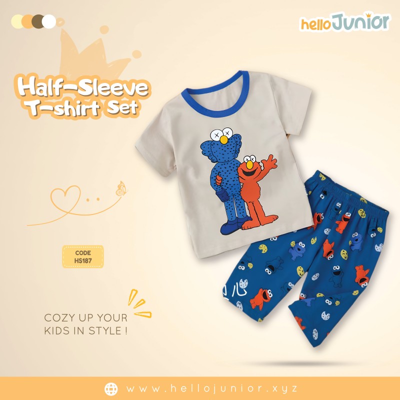 Hello Junior Half Sleeve T-Shirt for Kids (6 Months to 11 Years)