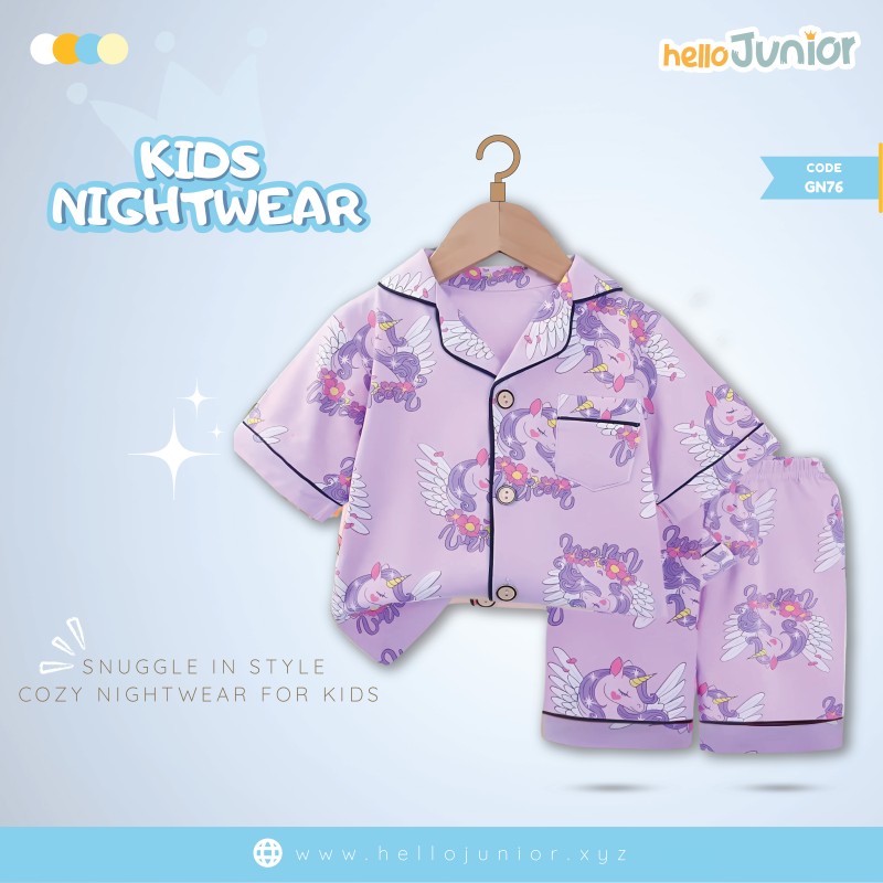 Hello Junior Kids Nightwear / PJ Set / Night Dress (6 Months to 11 Years)