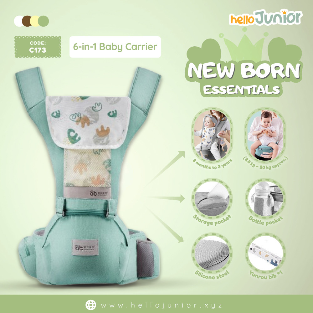 Multifunctional Baby Carrier with Hip Seat | Breathable Ergonomic Baby Carrier for Newborn to Toddler