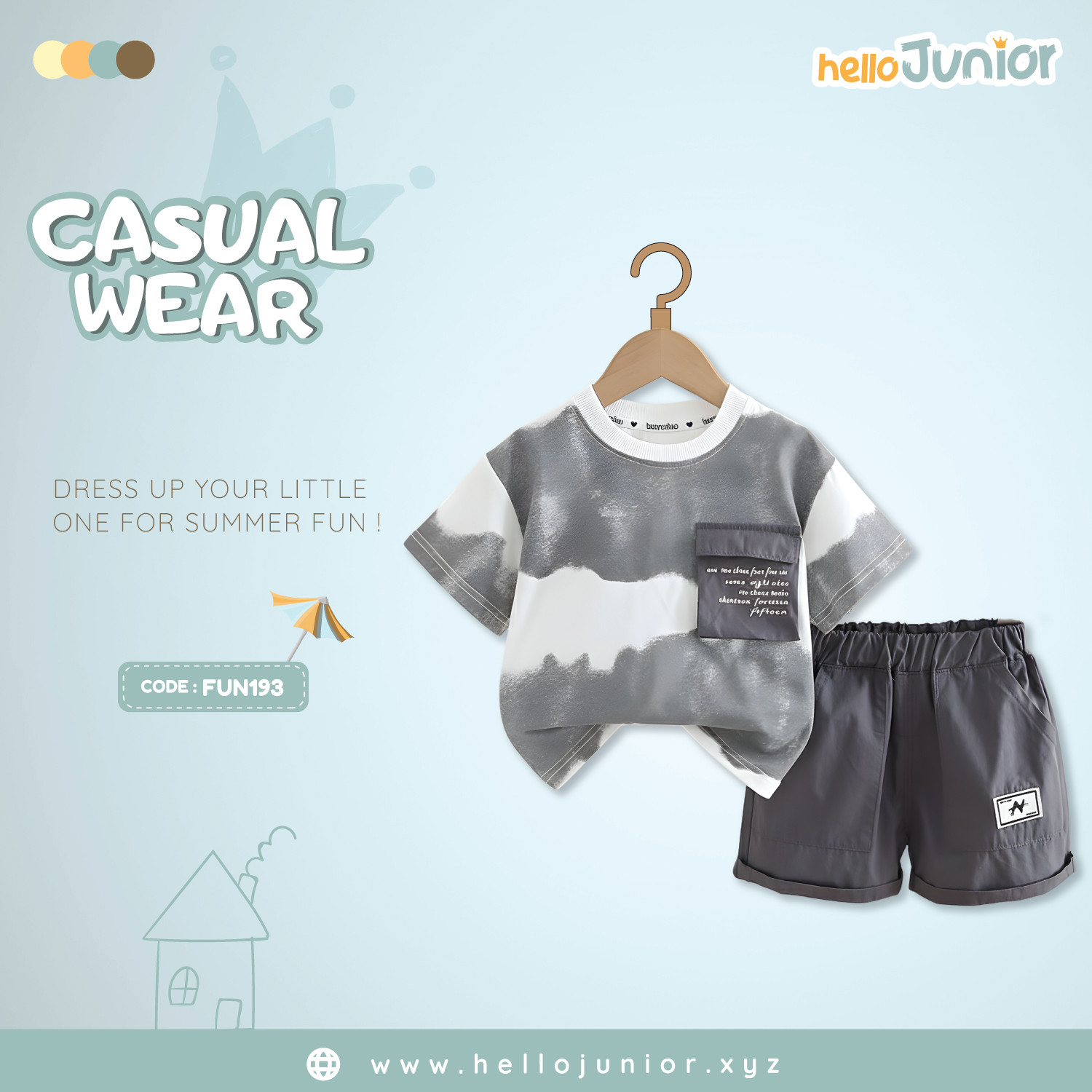 Fashion Kids Casual Wear / Dress (6 Months to 5 Years)