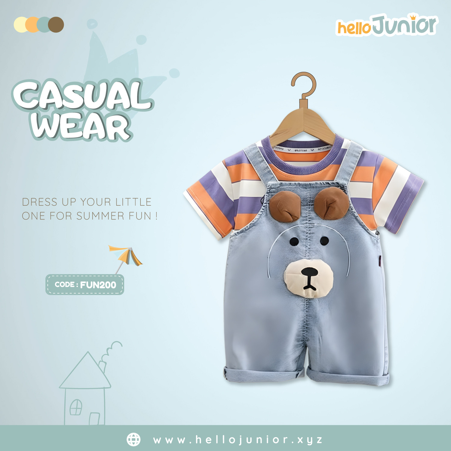 Fashion Kids Casual Wear / Dress (6 Months to 5 Years)