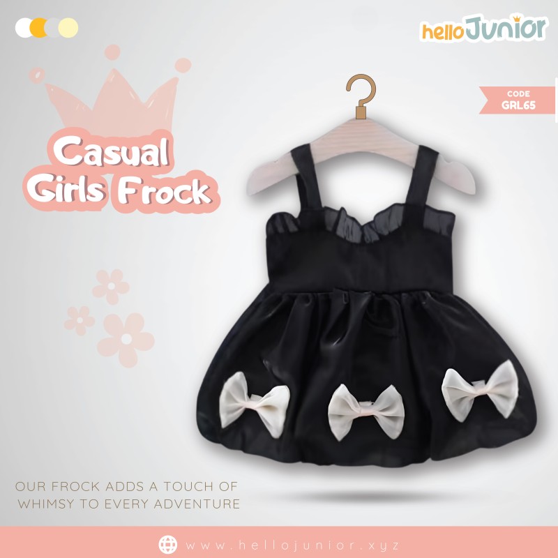 Hello Junior Casual Girls Frock (6 Months to 03 Years)