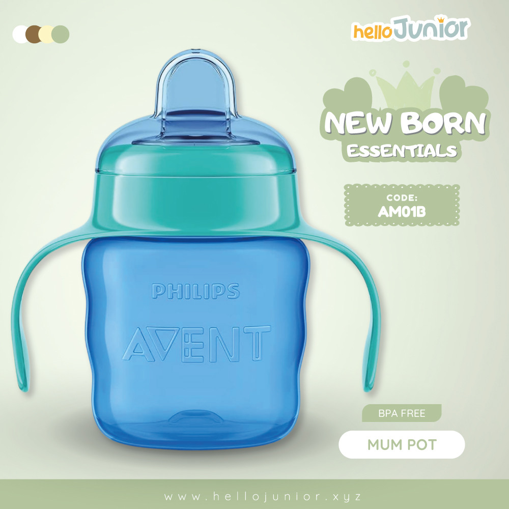 Philips Avent easy drinking cup 6m+ , 200ml / 7oz ,Blue