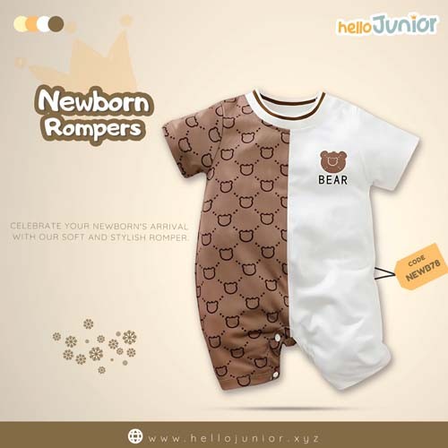 Hello Junior Kids Summer Romper, Newborn baby dress 0 month to 09 month
