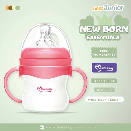 Momeasy Wide Neck PP Feeding Bottle with anti-colic Nipple