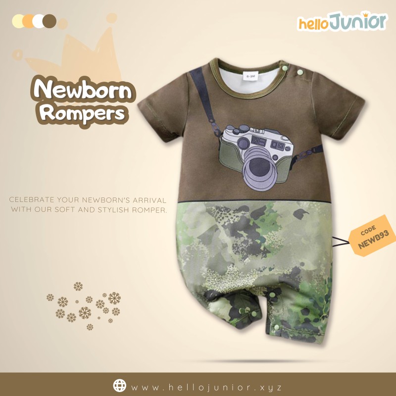 Hello Junior Kids Summer Romper, Newborn baby dress 0 month to 09 month