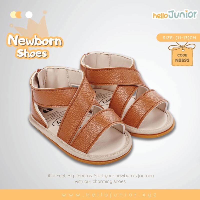 Hello Junior baby shoes for newborn to 18 month, made with cotton and rubber sole