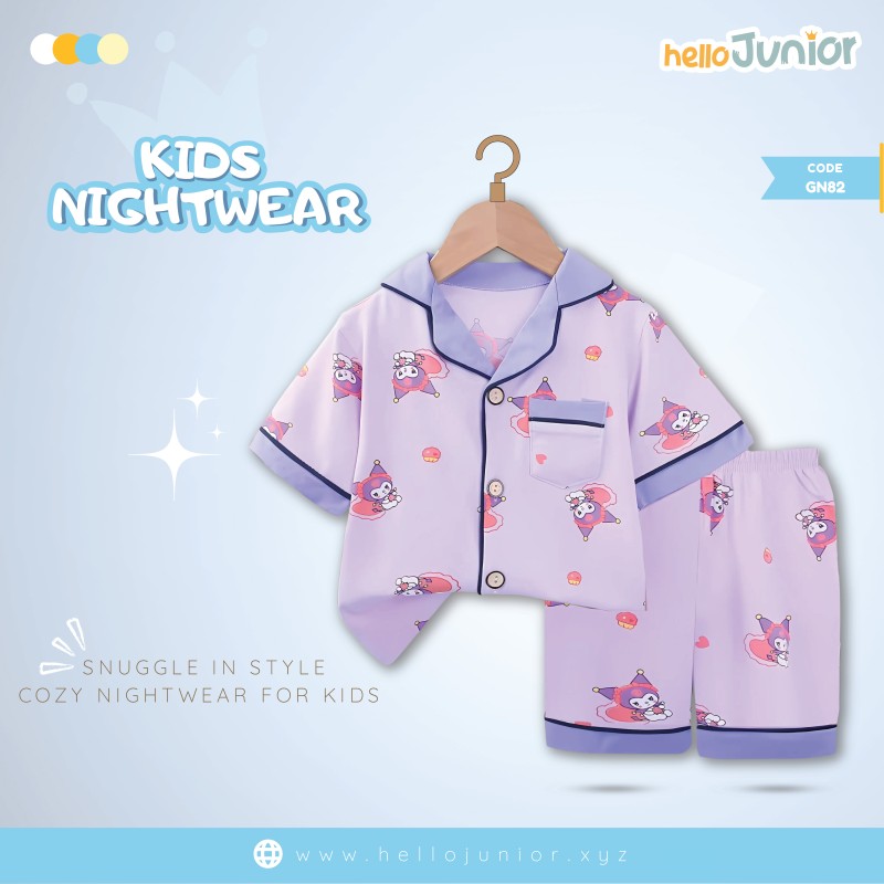 Hello Junior Kids Nightwear / PJ Set / Night Dress (6 Months to 11 Years)