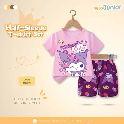 Hello Junior Half Sleeve T-Shirt for Kids (6 Months to 11 Years)