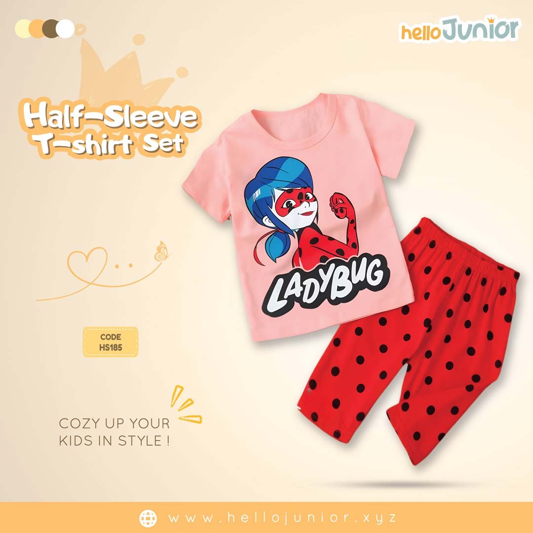 Hello Junior Half Sleeve T-Shirt for Kids (6 Months to 11 Years)