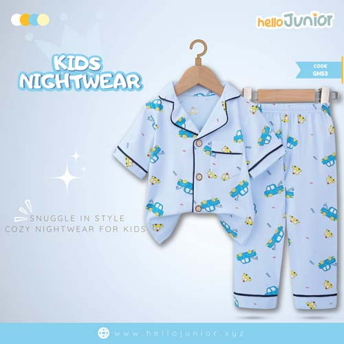 Hello Junior Kids Winter Nightwear / PJ Set / Night Dress (6 Months to 11 Years)