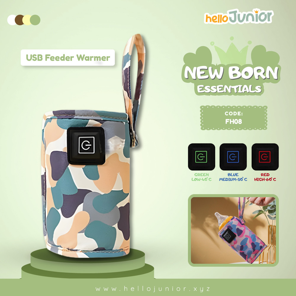 Portable USB Bottle Warmer – Adjustable Temperature Travel Insulation (Fits 55–75 mm Bottles)