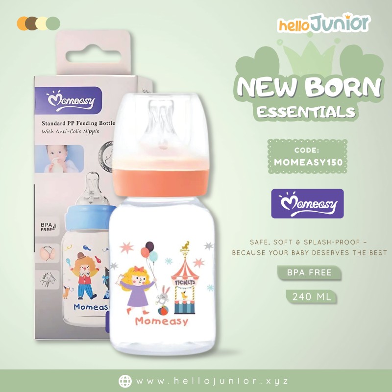 Momeasy Baby Feeding Bottle with Anti-Colic 0m+ Nipple – 4oz/120ML