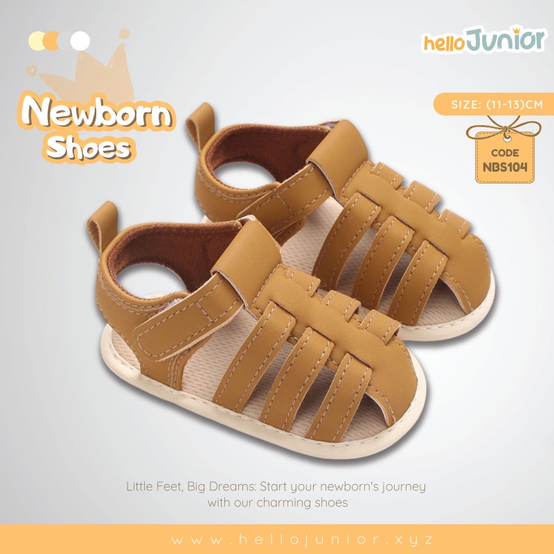 Hello Junior baby shoes for newborn to 18 month, made with cotton and rubber sole