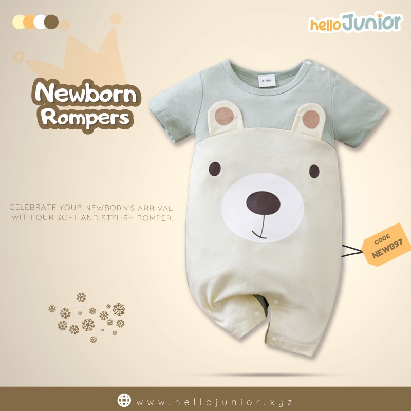 Hello Junior Kids Summer Romper, Newborn baby dress 0 month to 09 month