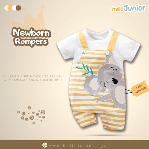 Hello Junior Kids Summer Romper, Newborn baby dress 0 month to 09 month