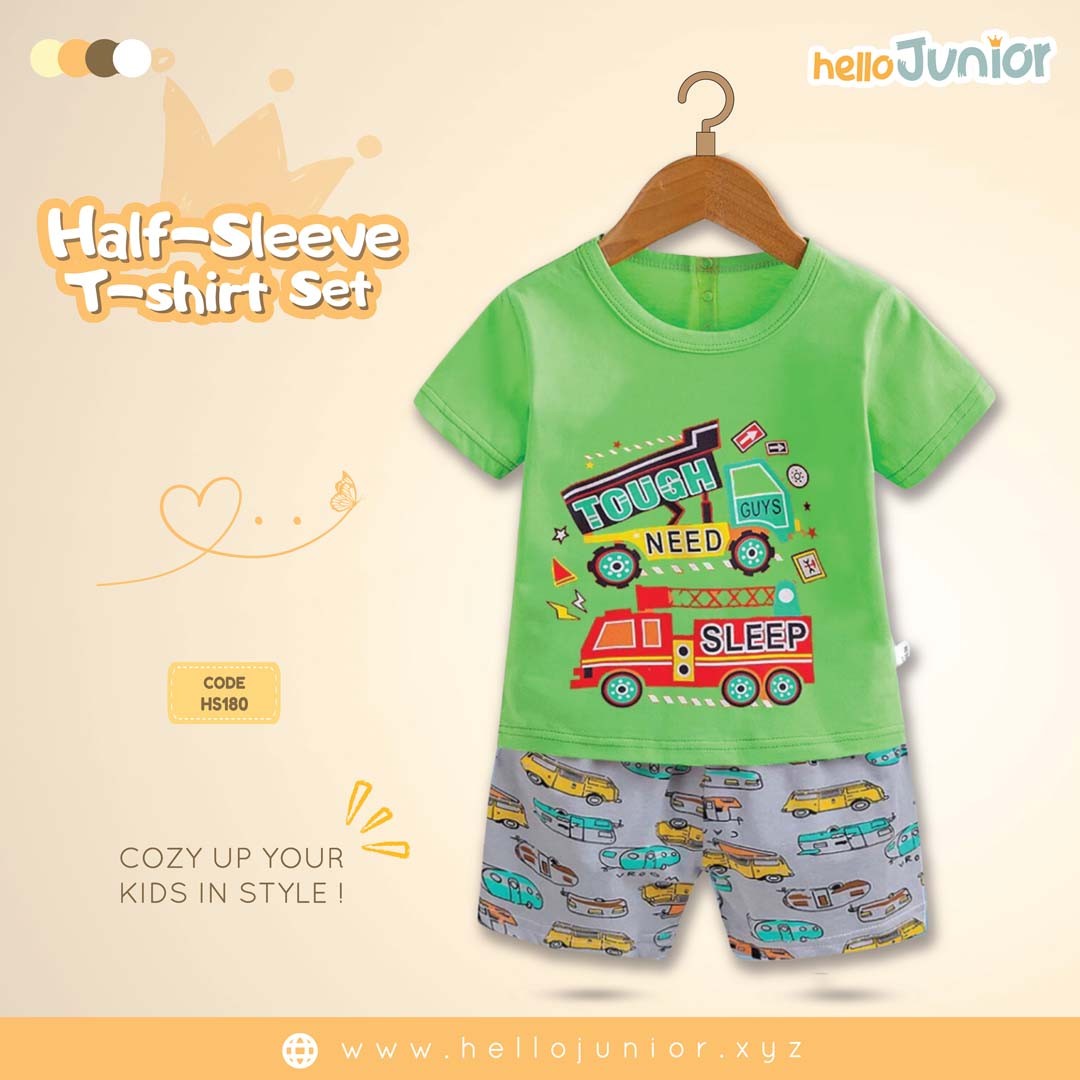 Hello Junior Half Sleeve T-Shirt for Kids (6 Months to 11 Years)
