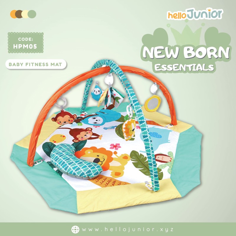 5-in-1 Tummy Time Mat & Activity Gym Mat