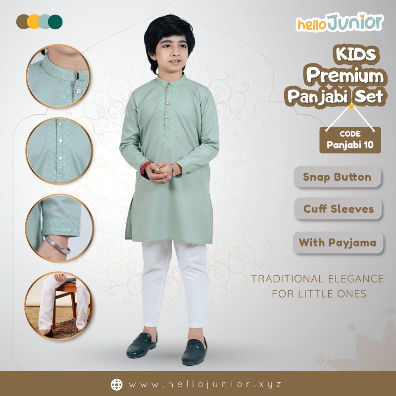 Premium Panjabi with pajama set for kids (1 years - 6 years)