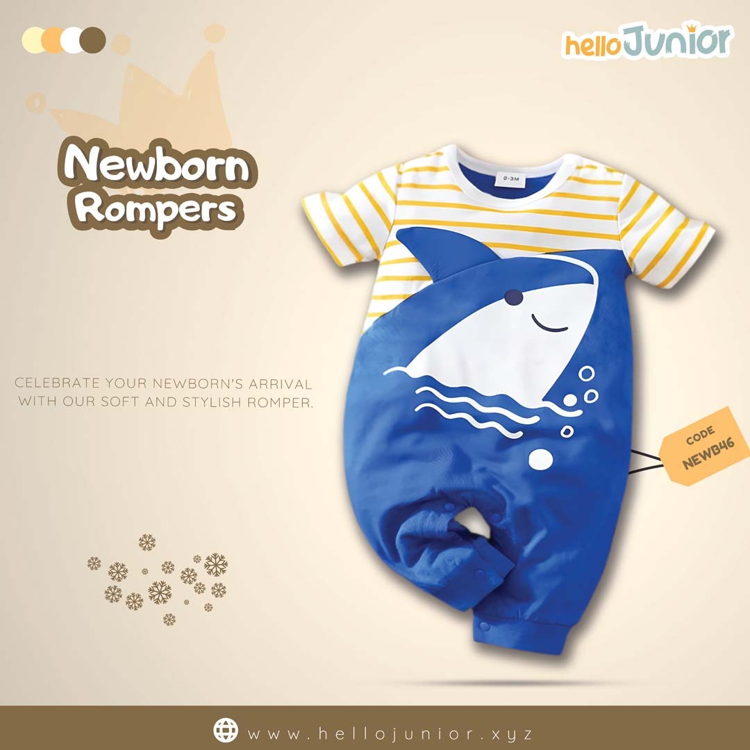 Hello Junior Kids Summer Romper, Newborn baby dress 0 month to 09 month