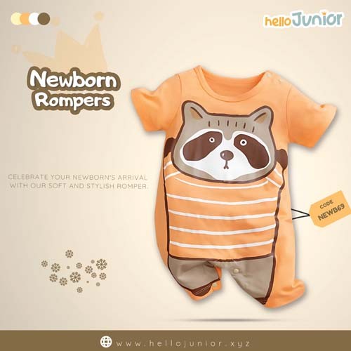 Hello Junior Kids Summer Romper, Newborn baby dress 0 month to 09 month