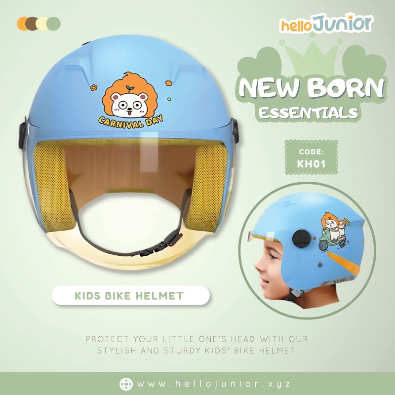 Electric Bike Safety Helmet – Motorcycle Half Helmet for Children (Class: B2)