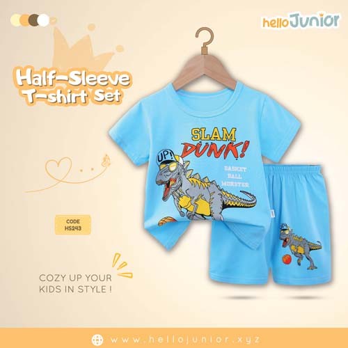Hello Junior Half Sleeve T-Shirt for Kids (6 Months to 11 Years)