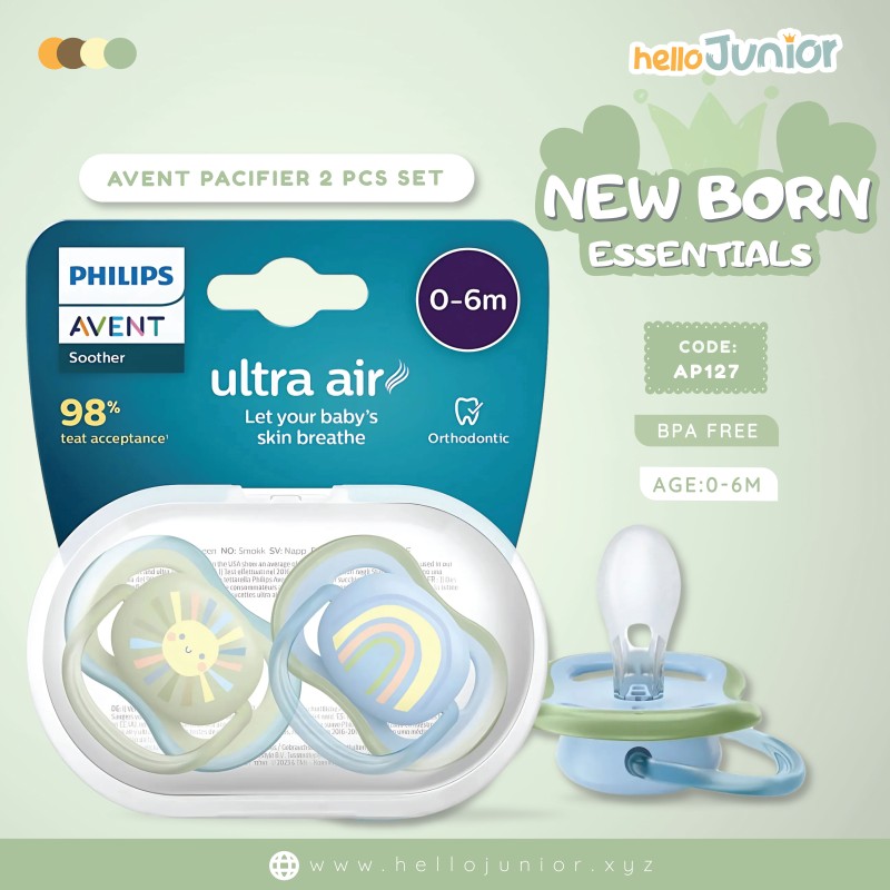 Philips Avent Ultra Air Soothers  (0-6m) -2 Pcs