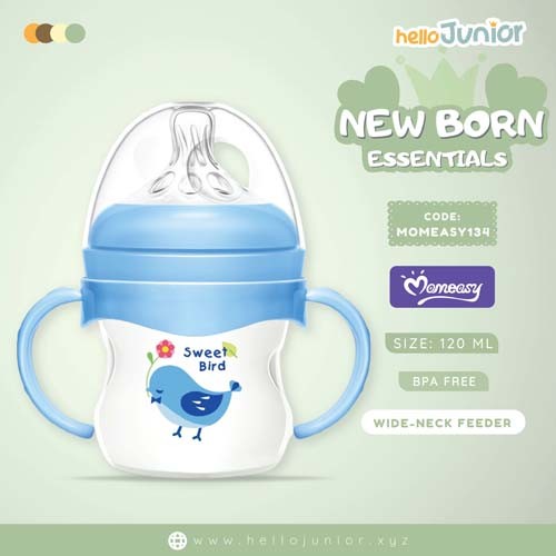 Momeasy Wide Neck PP Feeding Bottle with anti-colic Nipple