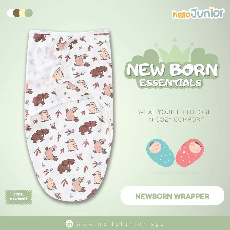 Infant Cotton Swaddle Wrap / Newborn Baby Wrapper for 0-12 months