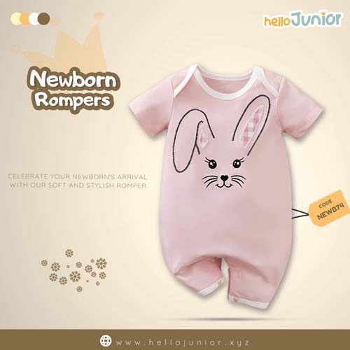 Hello Junior Kids Summer Romper, Newborn baby dress 0 month to 09 month