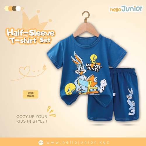 Hello Junior Half Sleeve T-Shirt for Kids (6 Months to 11 Years)
