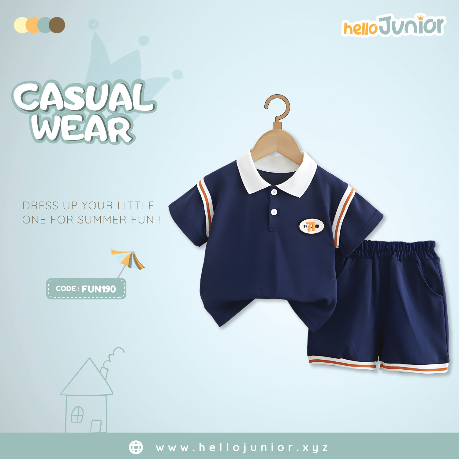 Fashion Kids Casual Wear / Dress (6 Months to 5 Years)