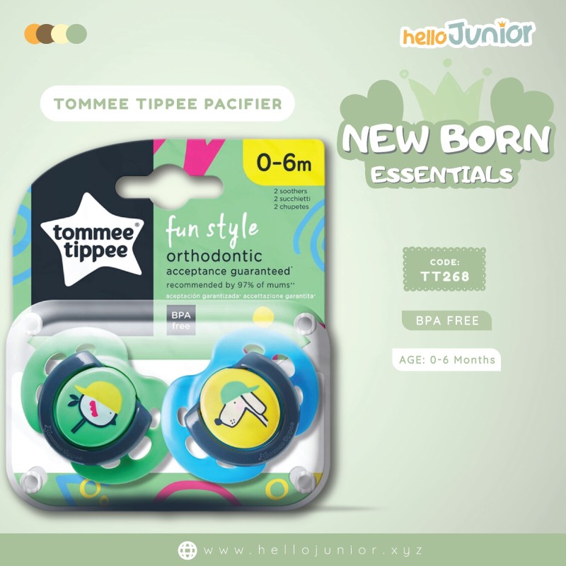 Tommee Tippee Air Style Orthodontic Baby Soothers 0-6 Months