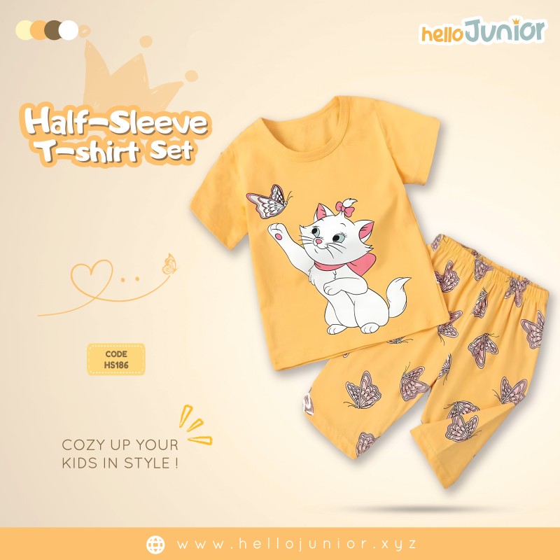 Hello Junior Half Sleeve T-Shirt for Kids (6 Months to 11 Years)