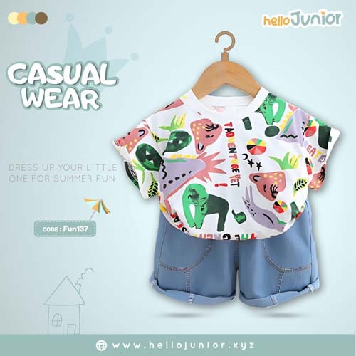 Hello Junior Kids Casual Wear / Dress for 6 Months to 5 Years