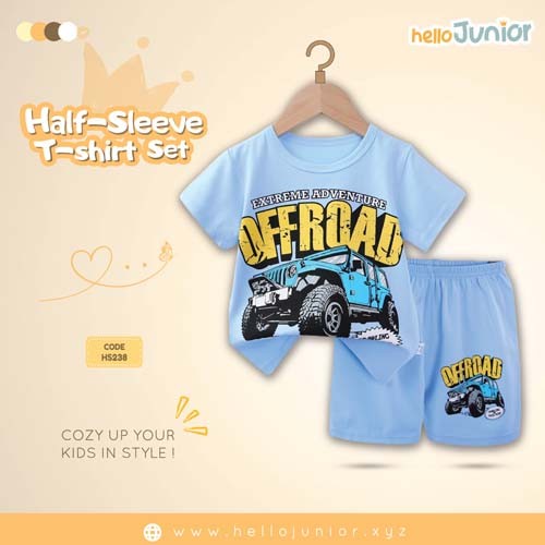 Hello Junior Half Sleeve T-Shirt for Kids (6 Months to 11 Years)