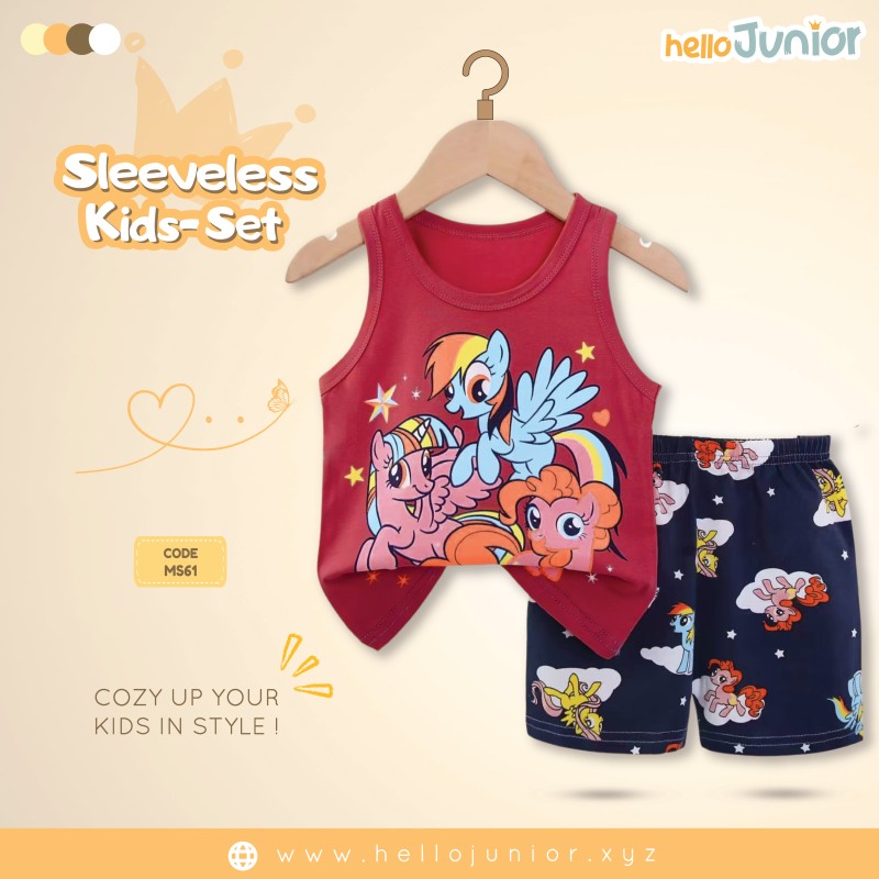 Hello Junior Sleeveless / Maggie sleeve T-Shirt for Kids (6 Months to 11 Years)