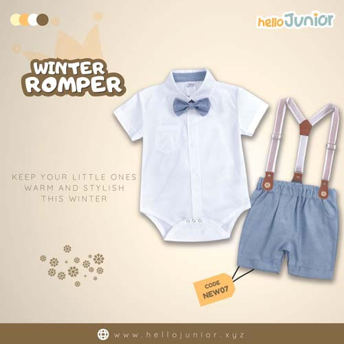 Hello Junior Kids Summer Romper, Newborn baby dress 0 month to 09 month