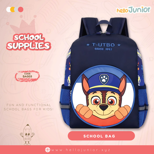 Bag for kids / School Bag for Kids, Navy Blue Paw Patrol