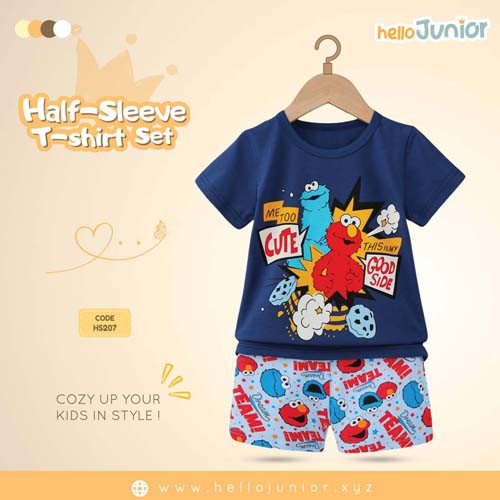 Hello Junior Half Sleeve T-Shirt for Kids (6 Months to 11 Years)