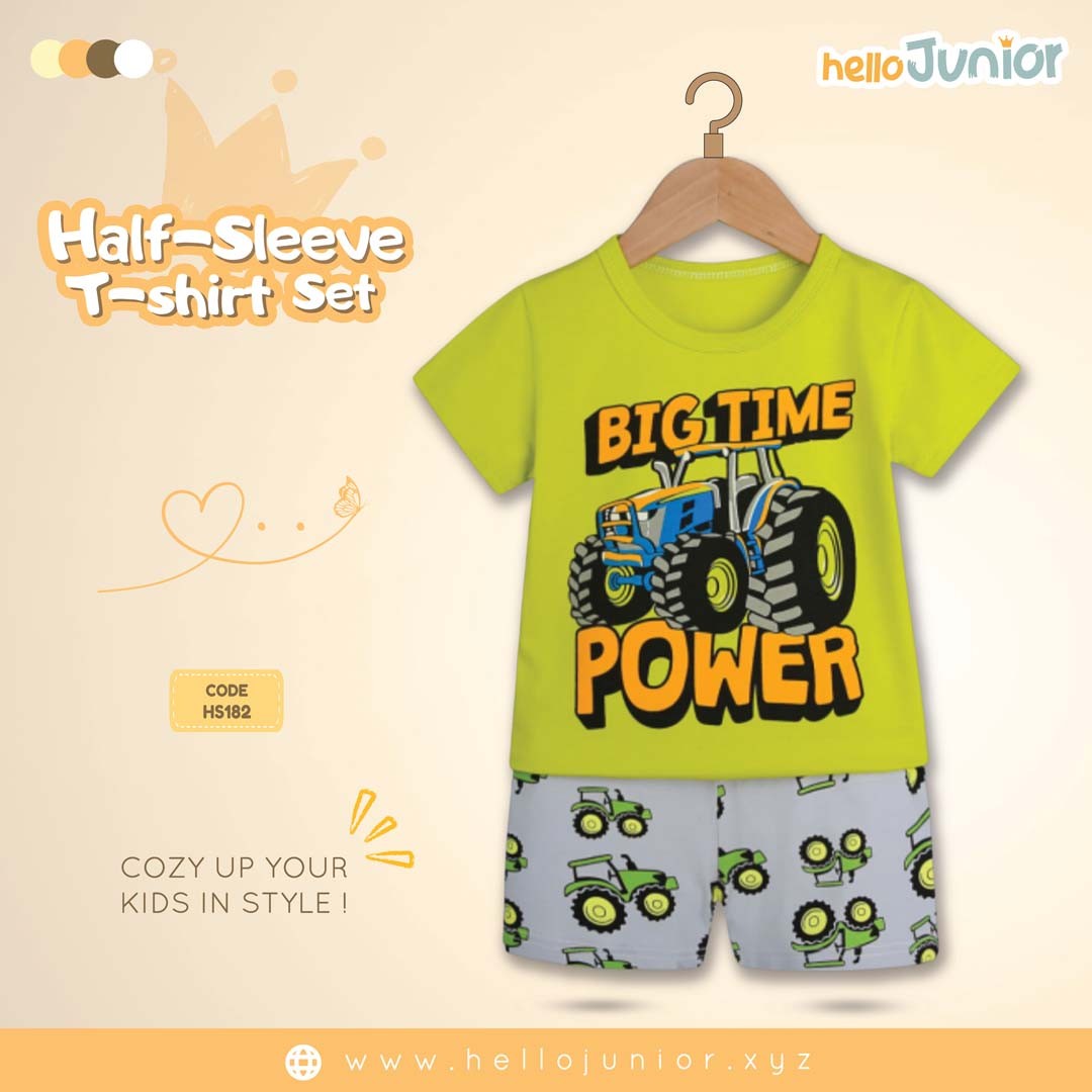 Hello Junior Half Sleeve T-Shirt for Kids (6 Months to 11 Years)