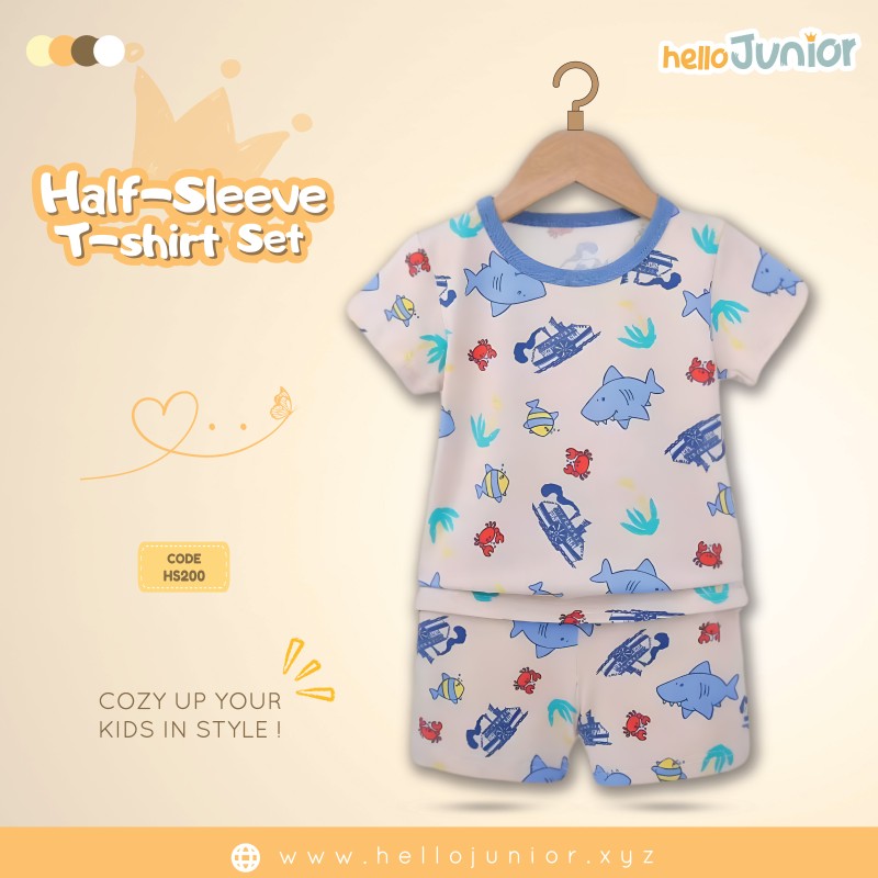 Hello Junior Half Sleeve T-Shirt for Kids (6 Months to 11 Years)
