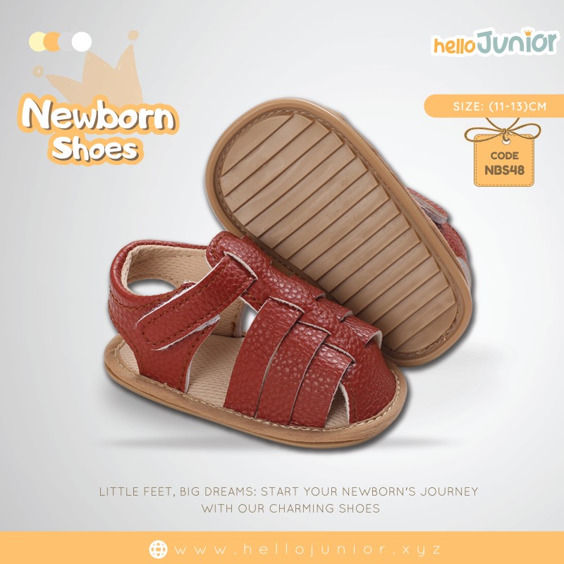 Hello Junior baby shoes for newborn to 18 month, made with cotton and rubber sole