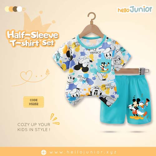 Hello Junior Half Sleeve T-Shirt for Kids (6 Months to 11 Years)