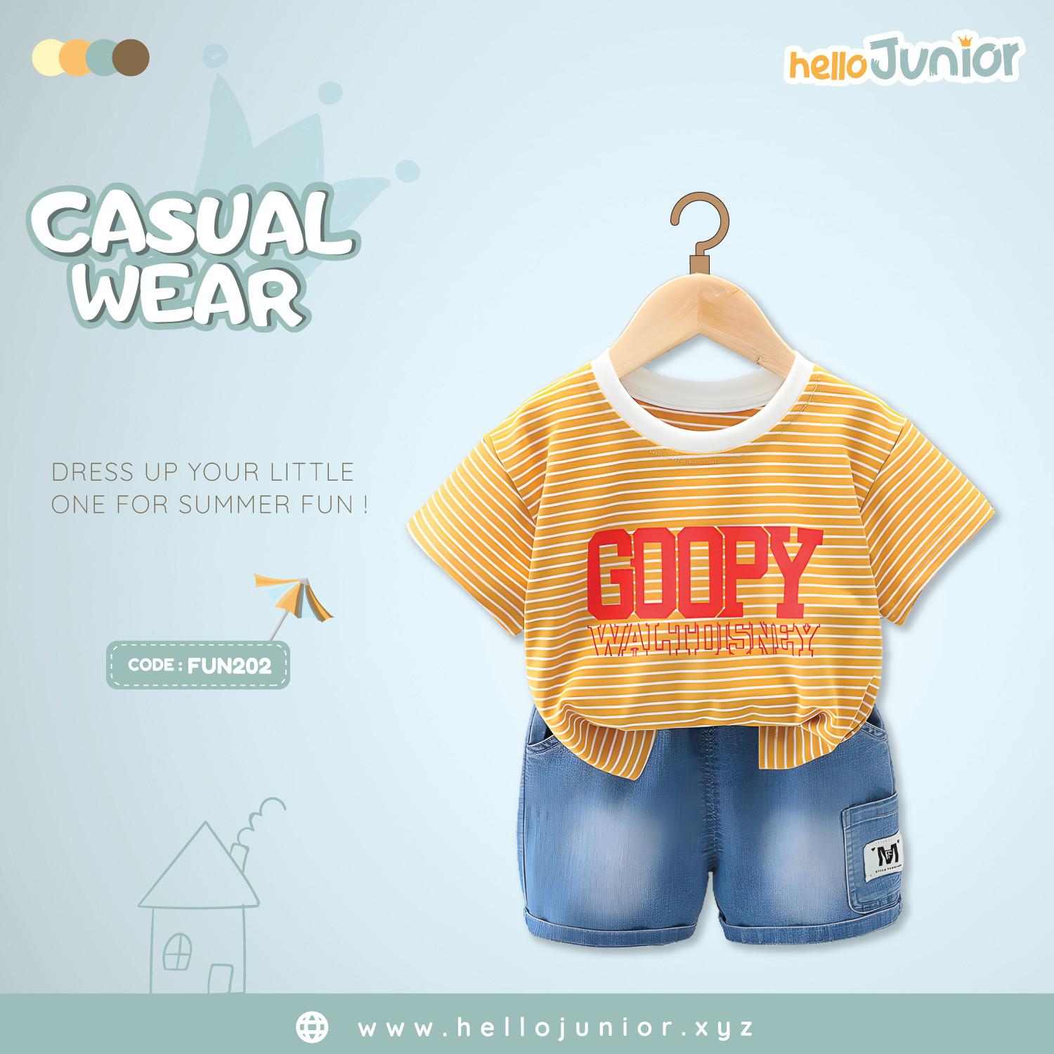 Fashion Kids Casual Wear / Dress (6 Months to 5 Years)